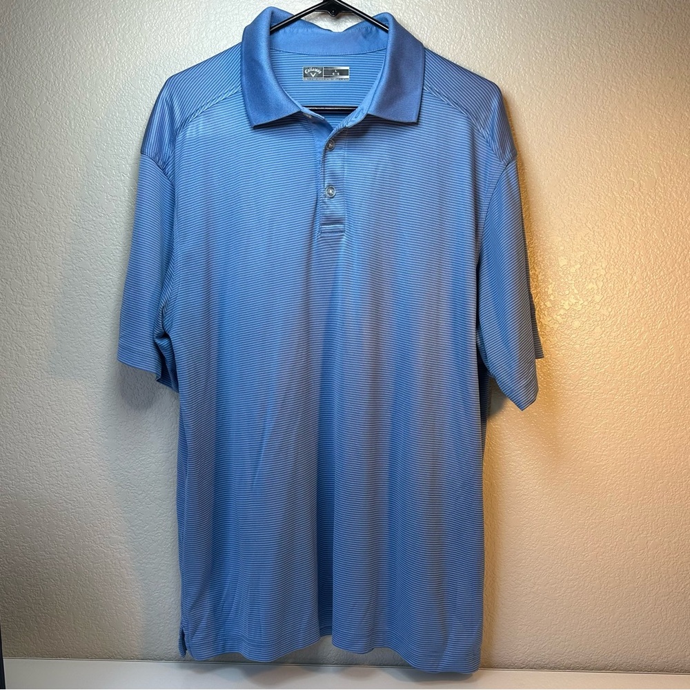Lot of 2 Callaway Golf Shirts Size Large “Whale” Logo on Sleeves